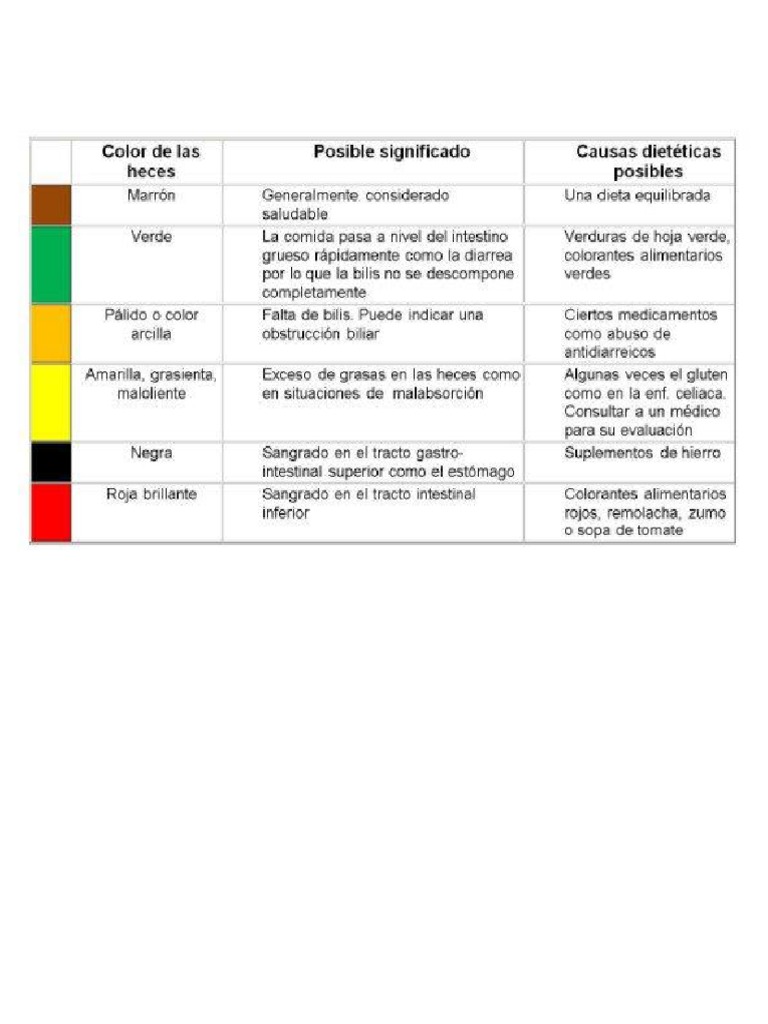 Color de Las Heces | PDF