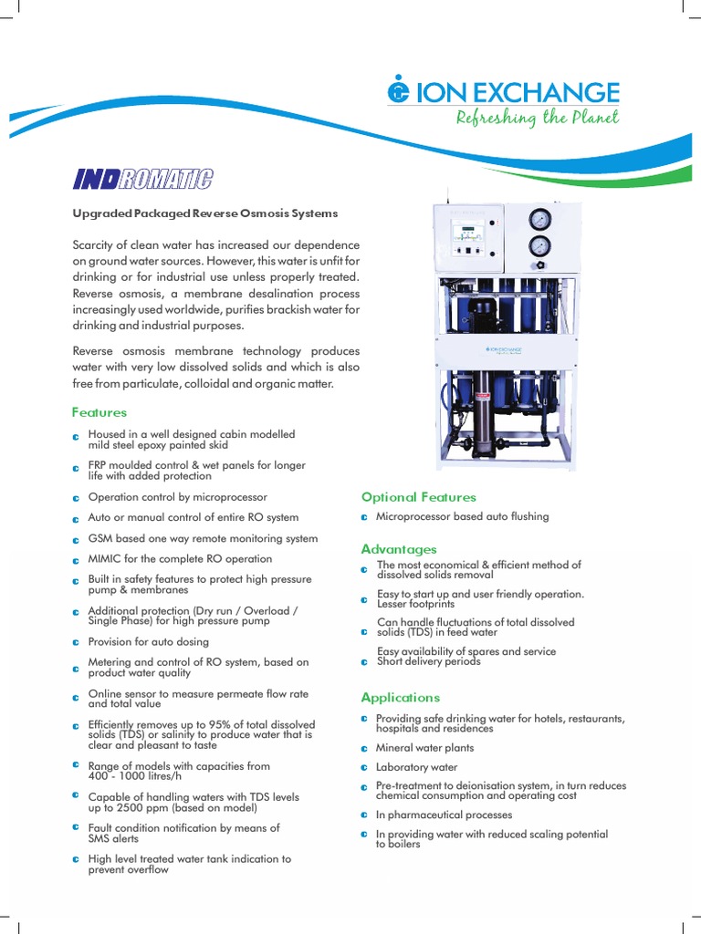 INDROMATIC Leaflet | PDF | Water Management | Water Supply
