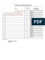 SCHEDULE OF REQUIREMENTS FOR BURGOS UNIFORM ELELM NER