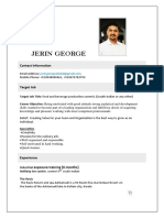 Jerin George Resume