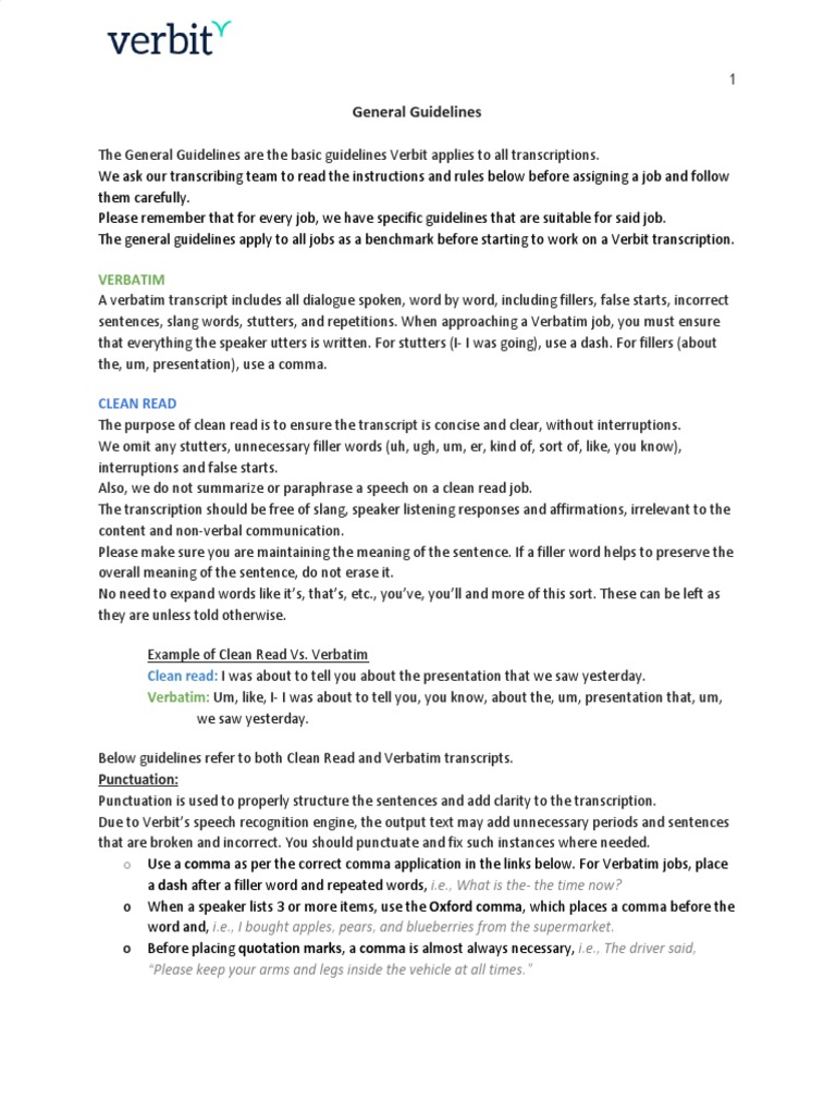 General Guidelines For GoTranscript | PDF | Trigonometric Functions ...