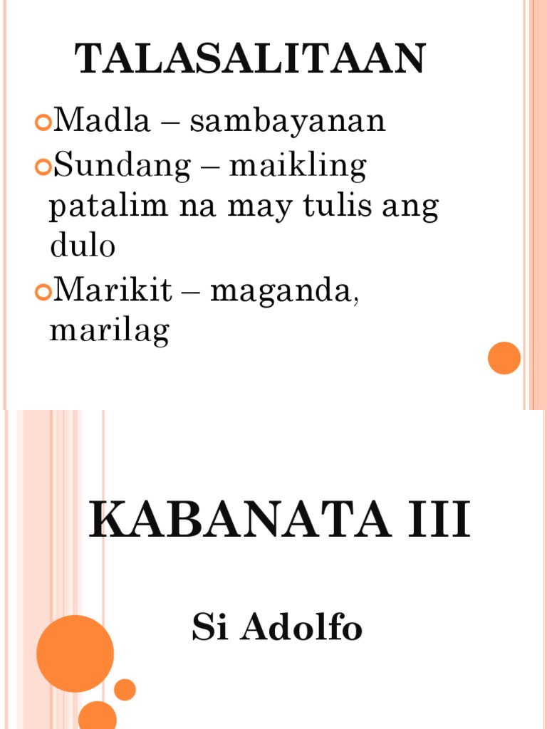 Kabanata 3&4 | PDF