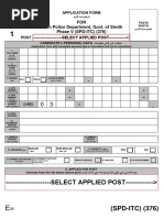 376 SPD Itc Application Form Post 01. To 06.