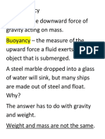 4.2 Buoyancy