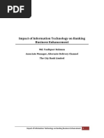 Impact of Information Technology On Banking Business Enhancement PDF