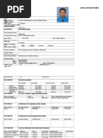 Pacific International Application Form