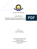 Analisa Ketelitian Pengukuran Tinggi Dengan Menggunakan Total Station Dan Sipat Datar Studi Kasus Daerah Ciloto, Puncak Jawa Barat PDF