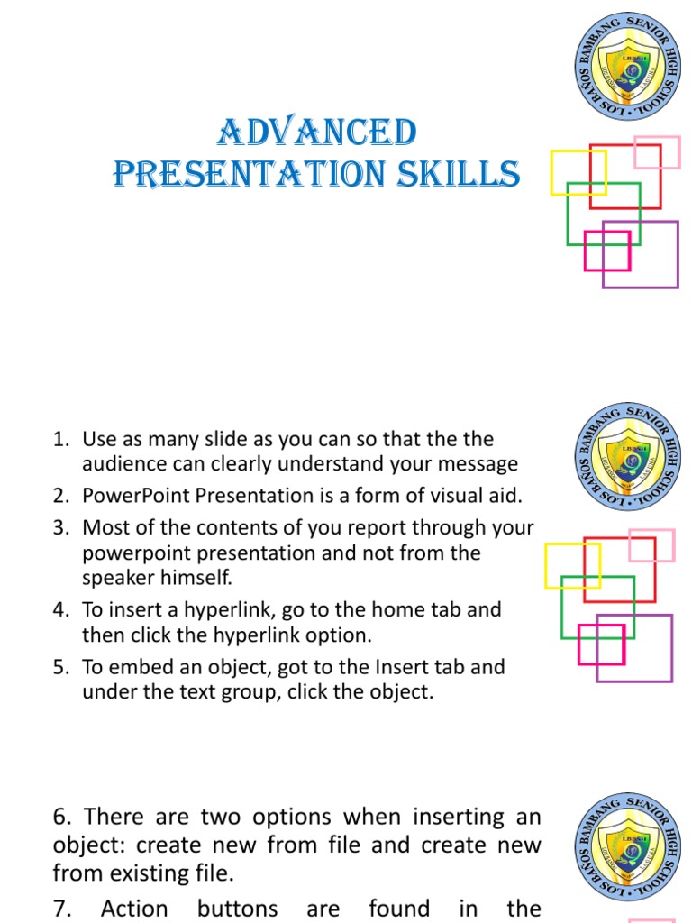 Advanced Presentation Skills | PDF