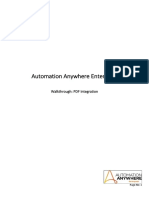 Automation Anywhere Client (PDF Integration)