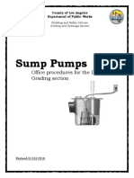 SYSTEM OF SUMP PUMP