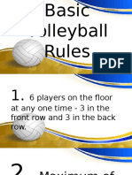 Basic Volleyball Rules