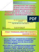 ARGUMENTATIF KENAIKAN BBM AKIBAT NAIKNYA HARGA MINYA US$110 PERBAREL APRIL 2012