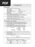 Program List