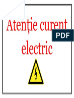 Atenție Curent Electric