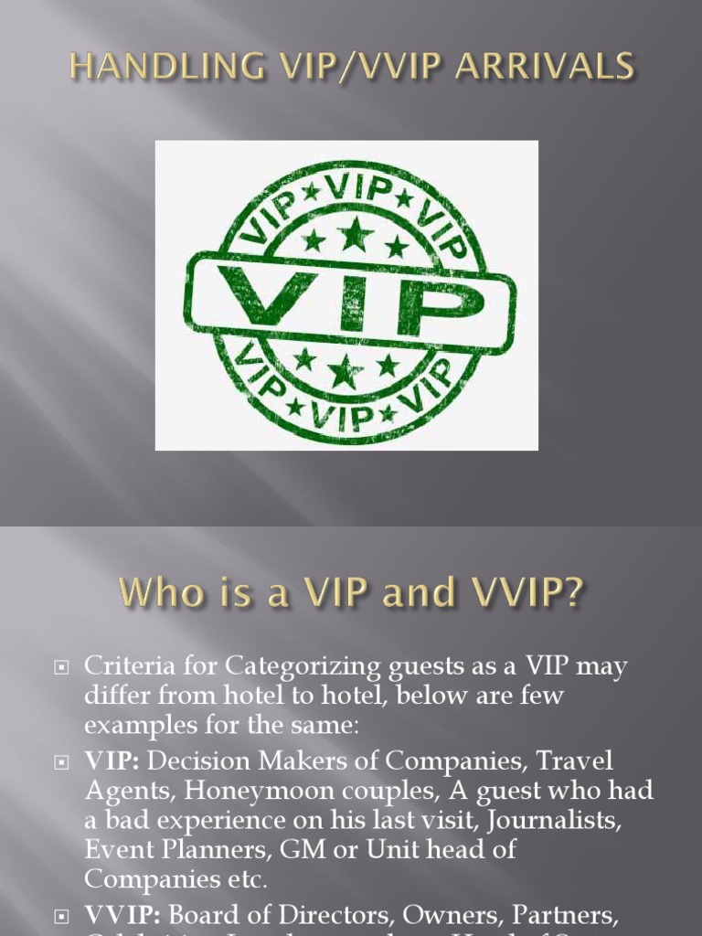 Handling Vip Arrival | PDF | Business