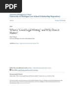 What Is Good Legal Writing and Why Does It Matter