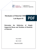 Mechanics of Material Lab Report