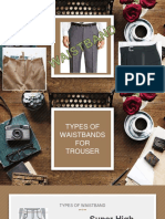 Types of Waistband Trouser