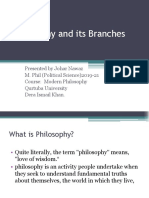 Philosophy and Its Branches