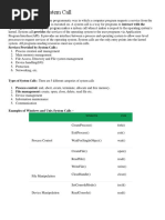 Introduction of System Call