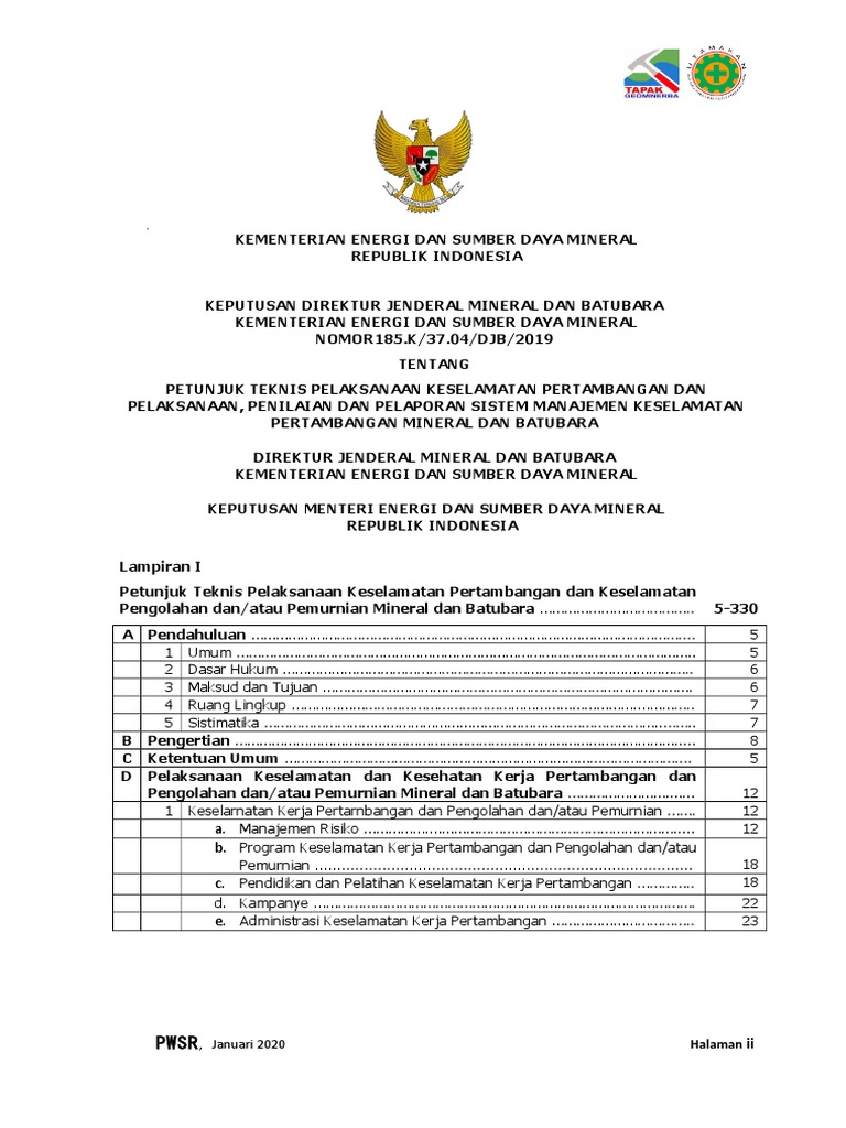 2019 3.0 DAFSI KepDIRJEN ESDM 185 | PDF