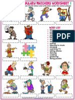 hobbies vocabulary esl matching exercise worksheets for kids.pdf