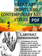 Different Art Movements and Contemporary Art Style