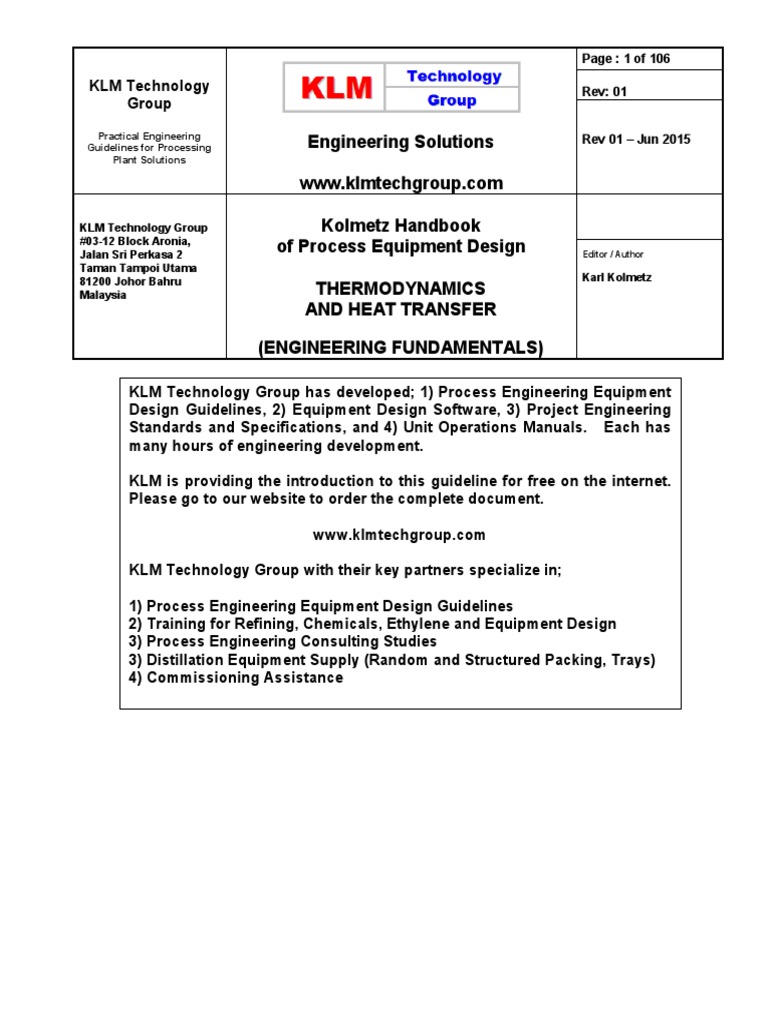 ENGINEERING FUNDAMENTALS Thermodynamics and Heat Transfer Rev01.1web ...