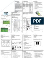 LS8E Quick Reference Card