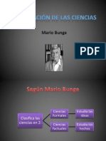 Clasificación de Las Ciencias (Mario Bunge)