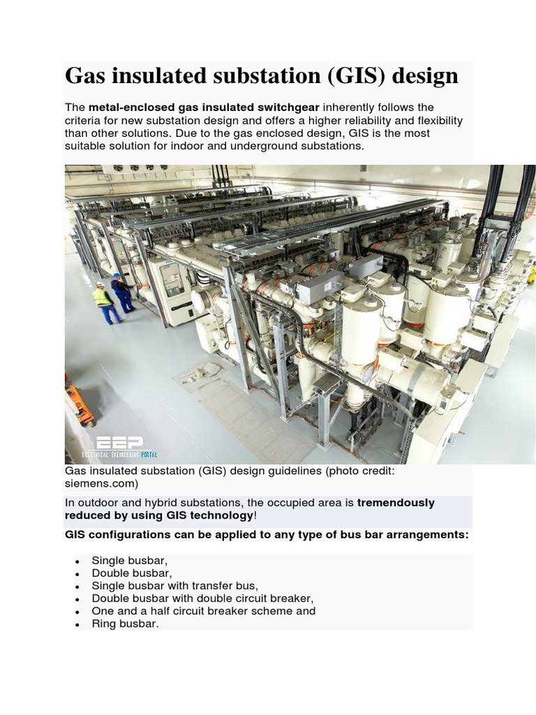 Gas Insulated Substation Design Overview | PDF | Electrical Substation ...