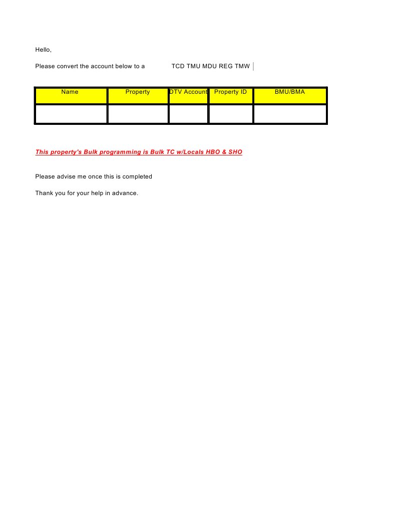 Convert Account Form | PDF