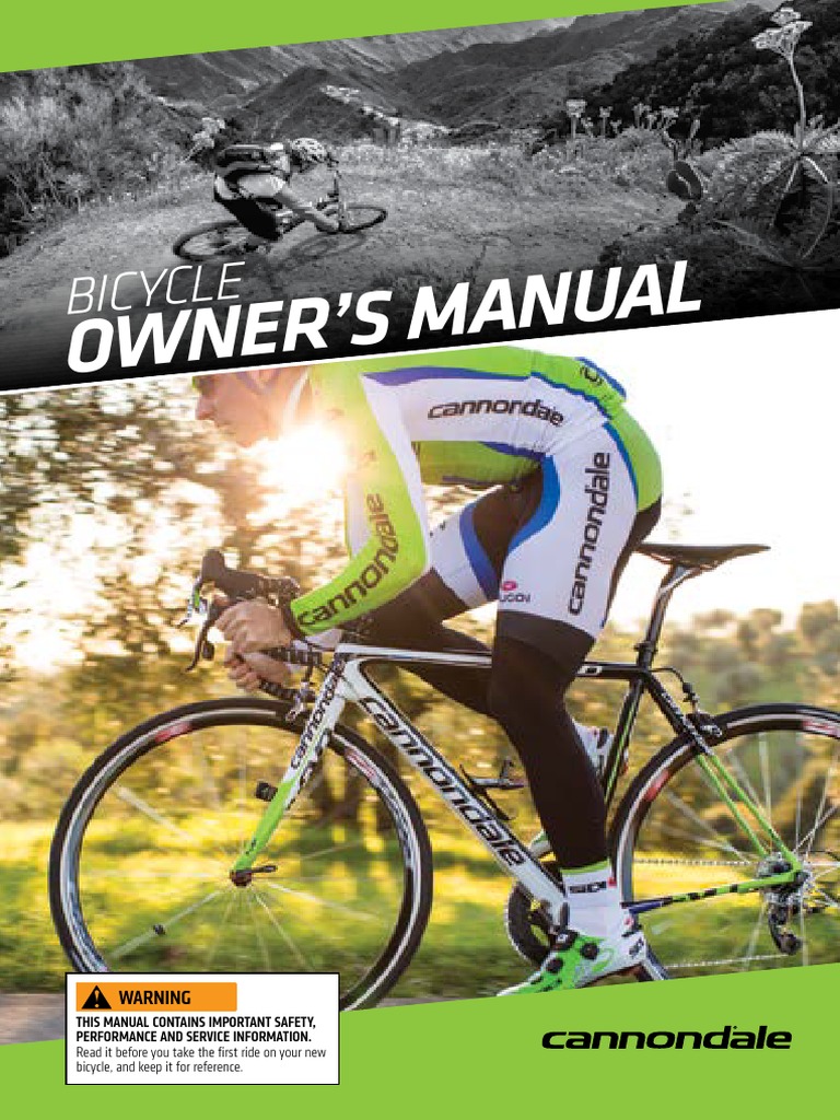 14 Cannondale Owners Manual PDF PDF Outdoor Recreation Human