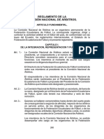 Reglamento Comision Nacionalde Arbitros