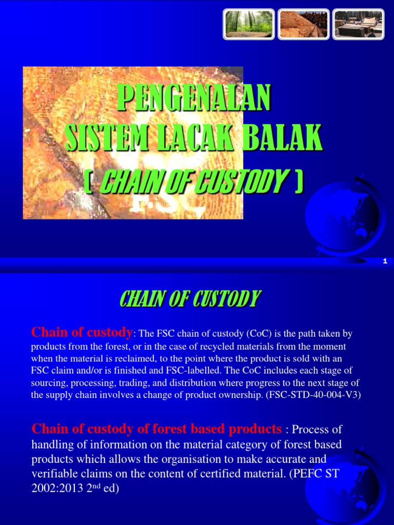 Modul 1 - Pengenalan COC FSC PEFC | PDF | Forest Stewardship Council ...