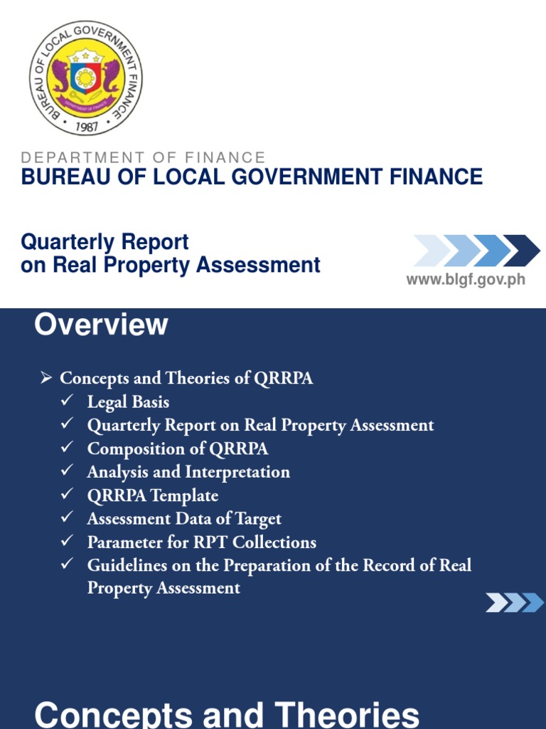 Real Property Assessment Quarterly Report Guide | PDF | Real Property ...