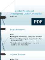 The Interstate System and Contemporary Global Governanvce