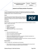 A Book on [Procss Safety]- Equipment Piping Isolation- Procedures