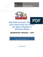 Especificaciones Tecnicas Para Ejecución Obras Agua Alcantarillado.pdf
