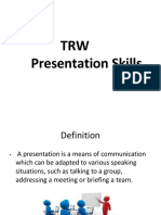 TRW-Presentation Skills