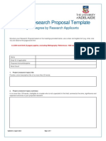 Admision Research Proposal Template - 0