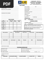 LIC Ananda Digital Proposal Data Sheet | PDF