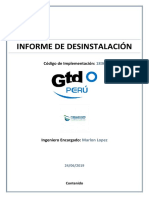 Informe - Desinstalación - 1836 - Newcom International - Chorrillos