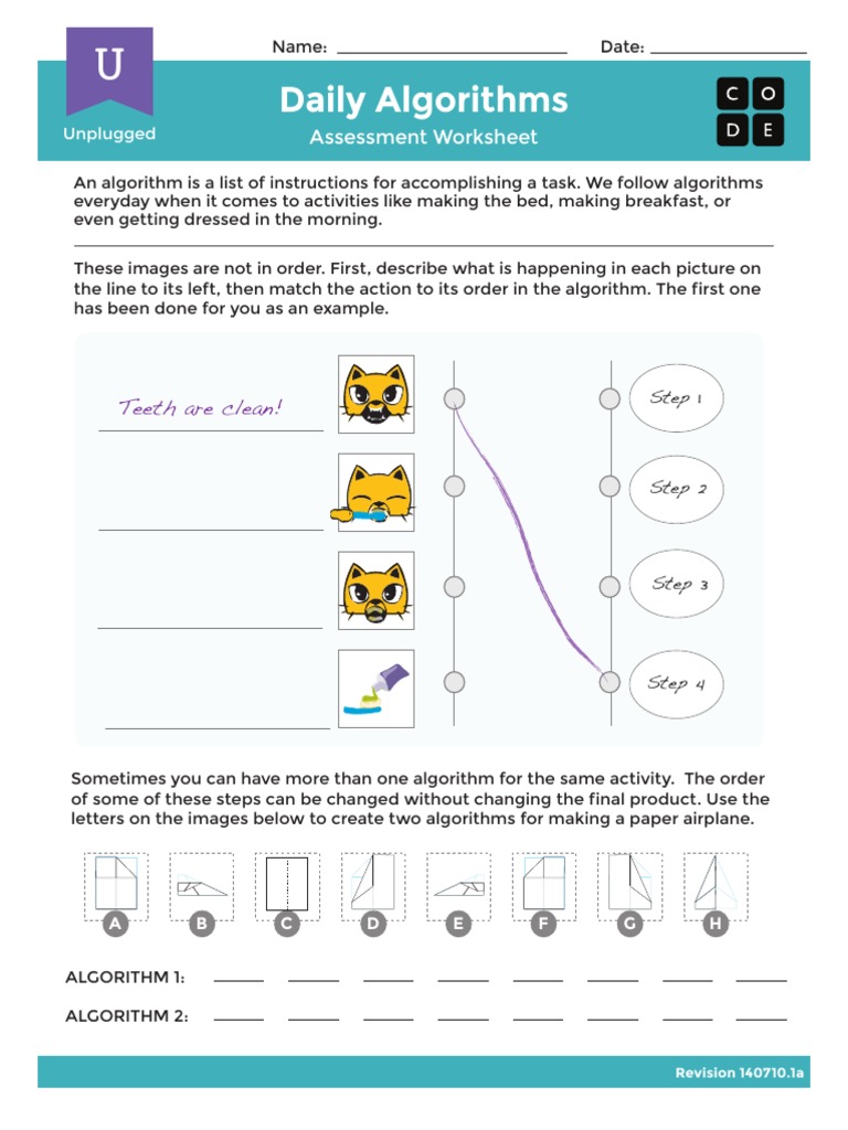 Describing Daily Routines and Creating Multiple Algorithms for Making a ...