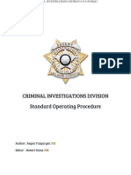 Criminal Investigations Division SOP