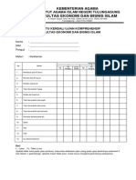 Kartu Kendali Ujian Komprehensif 2018 PDF
