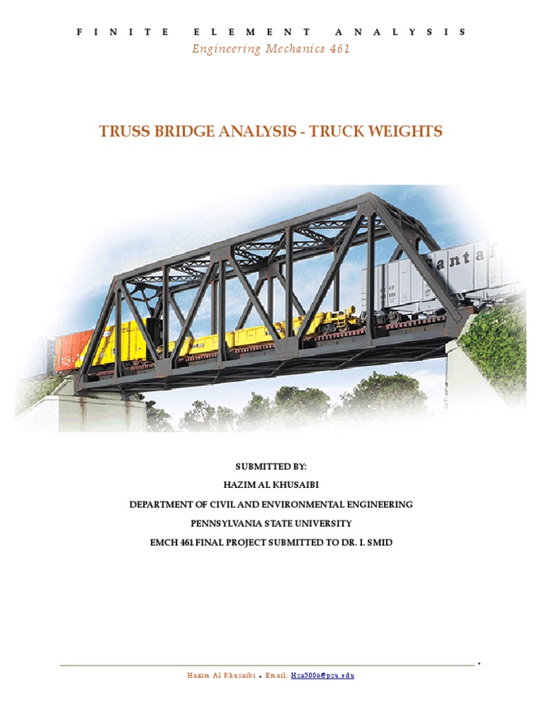 Truss Bridge Project | PDF | Truss | Bridge