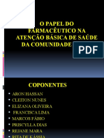 O PAPEL DO FARMACÊUTICO NA ATENÇÃO BÁSICA DE