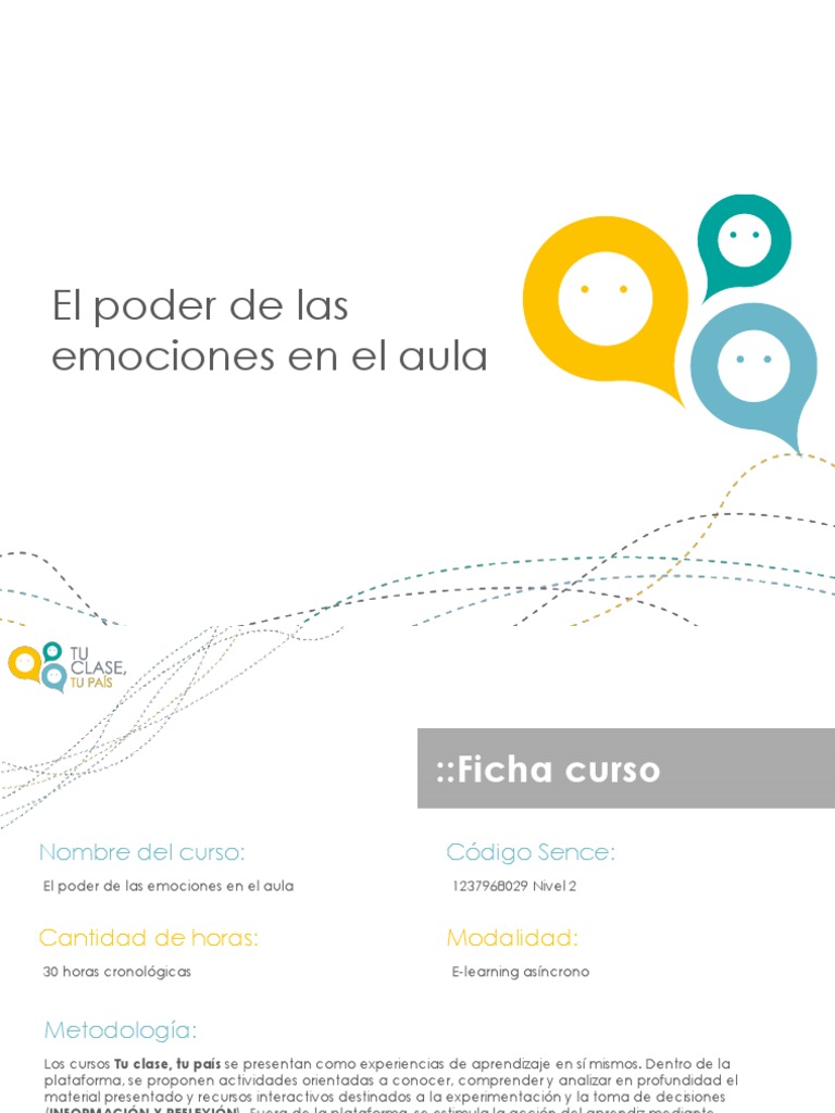 El Poder de Las Emociones en El Aula | PDF | Las emociones | Salón de ...