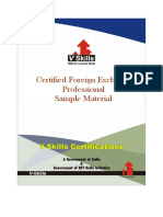 Vs 1001 Certified Foreign Exchange Professional Sample Material
